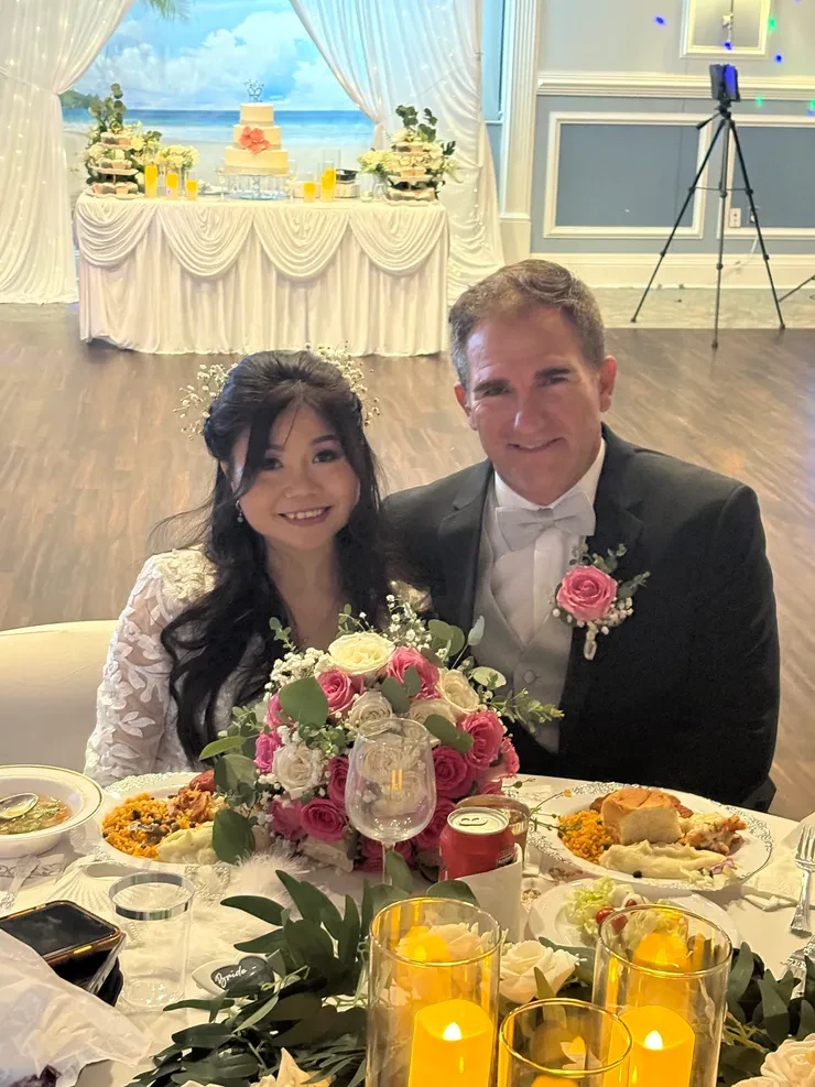 Wedding reception catered by Marinas Catering